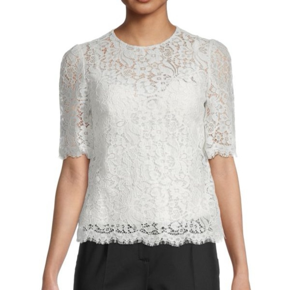 Dolce and Gabanna Floral Lace Top